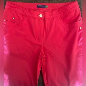 Daily Sports Marina Ladies Golf Pants Pink Sz10 31”inseam 32”waist